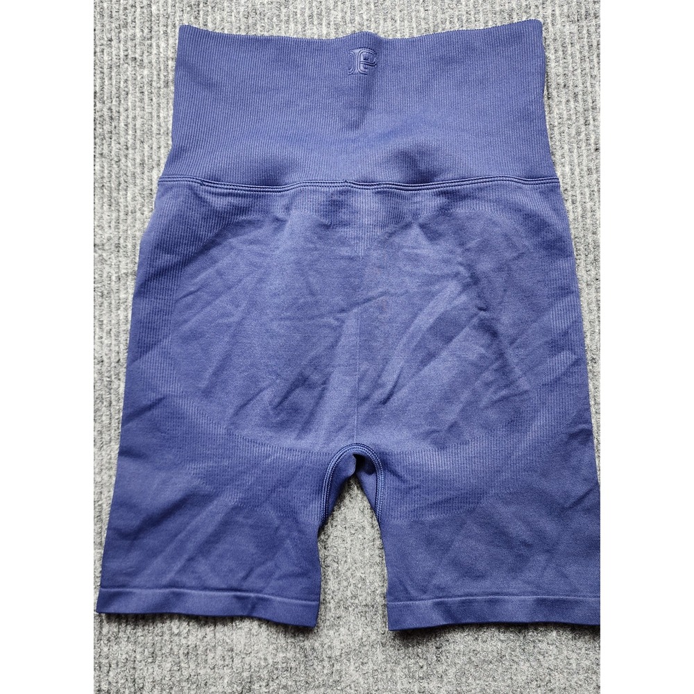 PINK Victoria's Secret High Waisted Seamless Biker Shorts Blue Purple Small - Picture 8 of 9